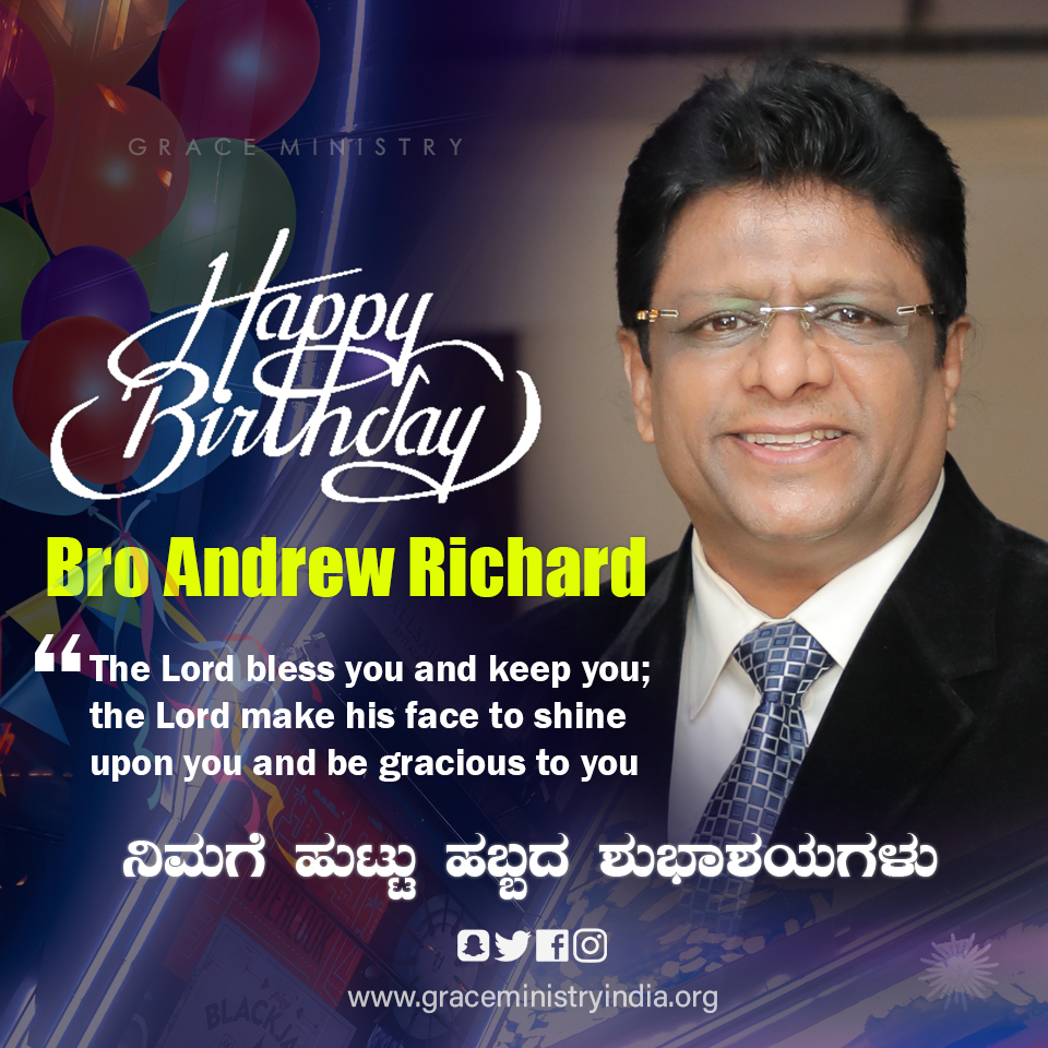 Prophetic Preacher Bro Andrew Richard of Grace Ministry turns 59 on Friday, July 16th, 2021, with a myriad of wishes from family members, other Christian leaders, and devotees.